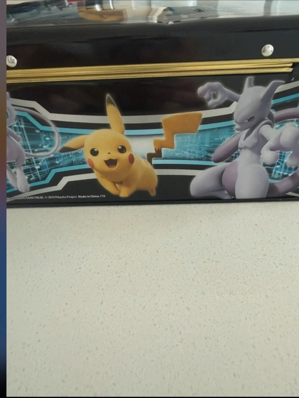 Pokemon Tin with Pikachu, Mewtwo & Mew